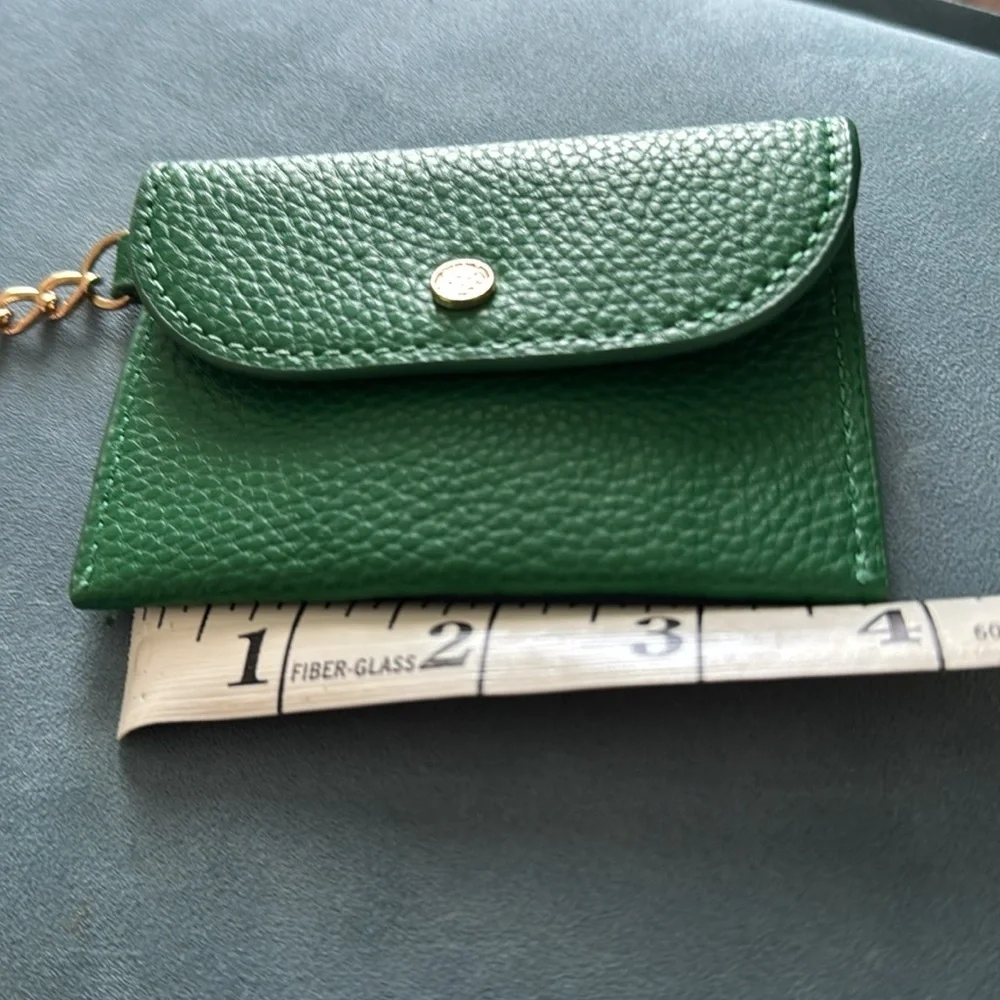 Anne Klein Green Key Holder with Gold Chain